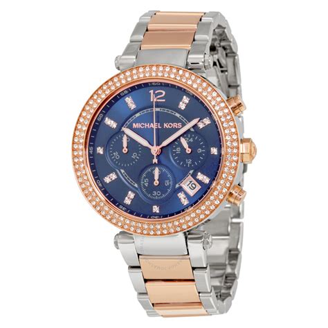 michael kors parker watch light blue